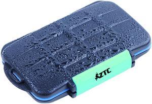 ZTC Micro Card Travel Case 4 x Micro 2 x SDHC 2 x CF Cards Rugged Water and shock proof. Floats if Dropped in The Water Model ZTC-CAS001