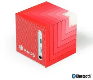 NGS 5W Roller Cube LED Red Bluetooth Speaker Model ROLLERCUBERED NGS 5W Roller Cube LED Red Bluetooth Speaker Model ROLLERCUBERED