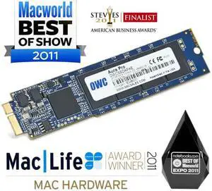 OWC 1.0TB Aura Pro 6G Solid-State Drive For MacBook Air 2010-2011. High Performance Internal Flash Storage. 3rd Generation, Late 2018 Model. Model OWCS3DAP116GT01
