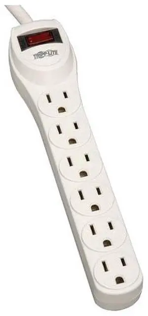 TRIPP LITE TLP602 6 Outlets 120V Surge SuppressorReceptacles: 6 x NEMA 5-15R - 180J TRIPP LITE TLP602 6 Outlets 120V Surge SuppressorReceptacles: 6 x NEMA 5-15R - 180J