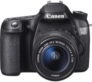Canon 8469B009 EOS 70D 202 Megapixel Digital SLR Camera Body with Lens Kit  EFS 1855mm f3556 IS STM Lens