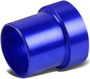 DNA Motoring FT-1-9024-04-BL BLUE 4-AN AN4 1/4" TUBING SLEEVE FLARE FITTING FOR ALUMINUM/STEEL HARD LINE