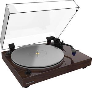 Fluance RT85 Reference High Fidelity Vinyl Turntable Record Player with Ortofon 2M Blue Cartridge, Acrylic Platter, Speed Control Motor, High Mass MDF Wood Plinth, Vibration Isolation Feet - Walnut