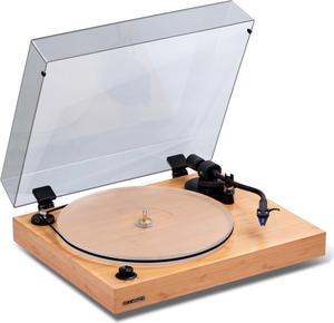 Fluance RT85 Reference High Fidelity Vinyl Turntable Record Player with Ortofon 2M Blue Cartridge, Acrylic Platter, Speed Control Motor, High Mass MDF Wood Plinth, Vibration Isolation Feet - Bamboo