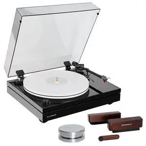 Fluance RT87 Reference High Fidelity Dual-Plinth Turntable (Piano Black), VB65 3-in-1 Vinyl Record & Stylus Cleaning Kit, RW02 HiFi Vinyl Record Weight Stabilizer Fluance RT87 Reference High Fidelity Dual-Plinth Turntable (Piano Black), VB65 3-in-1 Vinyl Record & Stylus Cleaning Kit, RW02 HiFi Vinyl Record Weight Stabilizer