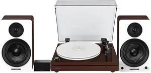 Fluance RT87 Reference High Fidelity Dual-Plinth Turntable (Natural Walnut), Ai61 Powered Speakers (White Walnut), PA10 Phono Preamp Fluance RT87 Reference High Fidelity Dual-Plinth Turntable (Natural Walnut), Ai61 Powered Speakers (White Walnut), PA10 Phono Preamp