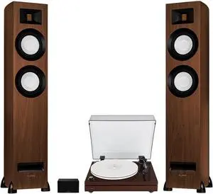Fluance RT87 Reference High Fidelity Dual-Plinth Turntable, Ri91 Reference Stereo Powered Tower Speakers, PA10 Phono Preamp (Natural Walnut) Fluance RT87 Reference High Fidelity Dual-Plinth Turntable, Ri91 Reference Stereo Powered Tower Speakers, PA10 Phono Preamp (Natural Walnut)