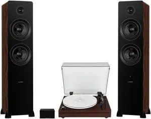 Fluance RT87 Reference High Fidelity Dual-Plinth Turntable, Ai81 Powered Floorstanding Tower Speakers, PA10 Phono Preamp (Natural Walnut) Fluance RT87 Reference High Fidelity Dual-Plinth Turntable, Ai81 Powered Floorstanding Tower Speakers, PA10 Phono Preamp (Natural Walnut)