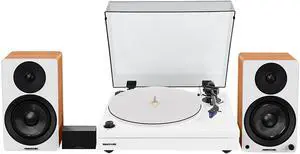 Fluance RT87 Reference High Fidelity Dual-Plinth Turntable (Piano White), Ai41 Powered Bookshelf Speakers (Lucky Bamboo), PA10 Phono Preamp Fluance RT87 Reference High Fidelity Dual-Plinth Turntable (Piano White), Ai41 Powered Bookshelf Speakers (Lucky Bamboo), PA10 Phono Preamp