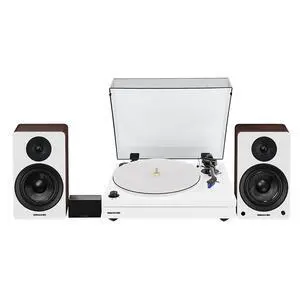 Fluance RT87 Reference High Fidelity Dual-Plinth Turntable (Piano White), Ai41 Powered Bookshelf Speakers (White Walnut), PA10 Phono Preamp Fluance RT87 Reference High Fidelity Dual-Plinth Turntable (Piano White), Ai41 Powered Bookshelf Speakers (White Walnut), PA10 Phono Preamp
