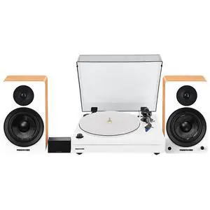Fluance RT87 Reference High Fidelity Dual-Plinth Turntable (Piano White), Ai61 Powered Speakers (Lucky Bamboo), PA10 Phono Preamp Fluance RT87 Reference High Fidelity Dual-Plinth Turntable (Piano White), Ai61 Powered Speakers (Lucky Bamboo), PA10 Phono Preamp