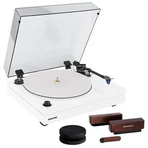 Fluance RT87 Reference High Fidelity Dual-Plinth Turntable (Piano White), VB65 3-in-1 Vinyl Record & Stylus Cleaning Kit, RW03 HiFi Vinyl Record Weight Stabilizer Fluance RT87 Reference High Fidelity Dual-Plinth Turntable (Piano White), VB65 3-in-1 Vinyl Record & Stylus Cleaning Kit, RW03 HiFi Vinyl Record Weight Stabilizer