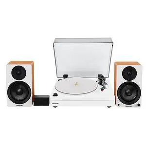 Fluance RT87 Reference High Fidelity Dual-Plinth Turntable (Piano White), Ai41 Powered Bookshelf Speakers (Lucky Bamboo), PA10 Phono Preamp Fluance RT87 Reference High Fidelity Dual-Plinth Turntable (Piano White), Ai41 Powered Bookshelf Speakers (Lucky Bamboo), PA10 Phono Preamp