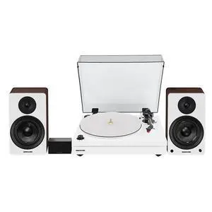 Fluance RT87 Reference High Fidelity Dual-Plinth Turntable (Piano White), Ai41 Powered Bookshelf Speakers (White Walnut), PA10 Phono Preamp Fluance RT87 Reference High Fidelity Dual-Plinth Turntable (Piano White), Ai41 Powered Bookshelf Speakers (White Walnut), PA10 Phono Preamp