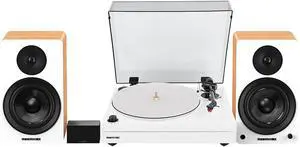 Fluance RT87 Reference High Fidelity Dual-Plinth Turntable (Piano White), Ai61 Powered Speakers (Lucky Bamboo), PA10 Phono Preamp Fluance RT87 Reference High Fidelity Dual-Plinth Turntable (Piano White), Ai61 Powered Speakers (Lucky Bamboo), PA10 Phono Preamp
