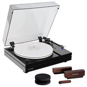 Fluance RT87 Reference High Fidelity Dual-Plinth Turntable (Piano Black), VB65 3-in-1 Vinyl Record & Stylus Cleaning Kit, RW03 HiFi Vinyl Record Weight Stabilizer Fluance RT87 Reference High Fidelity Dual-Plinth Turntable (Piano Black), VB65 3-in-1 Vinyl Record & Stylus Cleaning Kit, RW03 HiFi Vinyl Record Weight Stabilizer