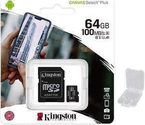 Kingston Canvas Select Plus 64GB Micro SD Card and SD Adapter SDCS264GB