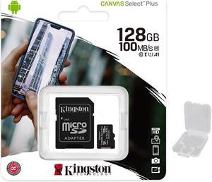 Kingston Canvas Select Plus  Flash memory card microSDXC to SD adapter included  128 GB  A1  Video Class V10  UHS