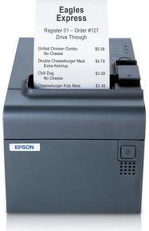 Epson TM-L90 Plus Liner-free Compatible Desktop Thermal Label and Receipt Printer, 203 dpi, USB, Serial, Dark Gray - C31C412A7991
