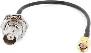 SMA-J Female to BNC-KY Male RG174 Coaxial Cable Pigtail 15cm