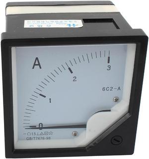 Unique Bargains DC 0-3A 6C2-A Direct Current Analog Ampere Panel Meter Class 1.5