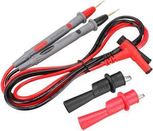 Multimeter Test Leads, Digital Multimeter Probe Tester Lead Wire Pen Cable with Alligator Clips,1000V 20A, 4-in-1 Set