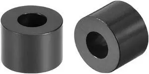 ABS Round Spacer Washer 3.2mm ID 7mm OD 5mm Length Unthreaded for M3 Screws Block Black 250Pcs, for 3D Printer TV Wall Mount Outlet Pegboard Motorbike