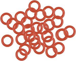 Silicone O-Ring, 5mm OD, 3mm ID, 1mm Width, VMQ Seal Rings Gasket, Red, Pack of 30