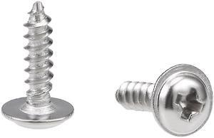 2x8mm Self Tapping Screws Phillips Pan Head With Washer Screw 304 Stainless Steel Fasteners Bolts 50Pcs 2x8mm Self Tapping Screws Phillips Pan Head With Washer Screw 304 Stainless Steel Fasteners Bolts 50Pcs