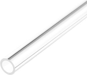 Clear Rigid Acrylic Pipe 21mm ID x 25mm OD x 305mm, 2mm Wall Round Tube