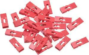 30pcs 2.54mm Pin Header Jumper Cap Lengthened Short Circuit Connection Cap Mini Micro Jumper Bridge Plug Red
