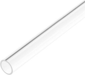 Clear Rigid Acrylic Pipe 10mm ID x 12mm OD x 0.5m, 1mm Wall Round Tube