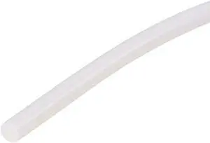 Silicone Bending Insert, Sealing Circle Seal Rod Round Bar - 39" Long 5MM Dia High Temperature Resistant Silicone Sealing Strip (Cream White)