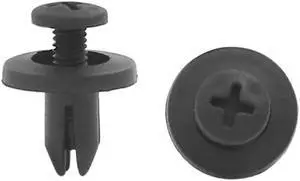 100pcs 6mm Hole Plastic Push-Type Moulding Body Door Trim Panel Hood Screw Rivet Unique Bargains