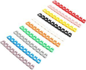 Plastic Number 0-9 Coded Cord Cable Organizer Tag Label Marker Colorful 10pcs