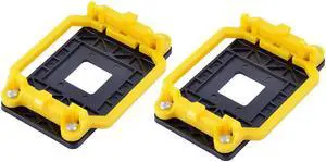 2pcs Plastic AMD CPU Fan Bracket Base Black Yellow for AM2 AM3 FM1 FM2 FM2+