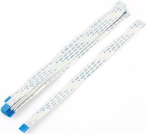 Unique Bargains 10pcs 24 Pins Forward Direction FFC FPC Ribbon Flexible Flat Cable 200mm x 0.5mm