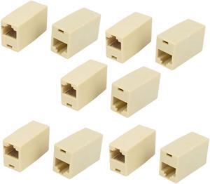 Unique Bargains 10pcs RJ45 8P8C Female to Female F/F Network Cable Coupler Connector Extender