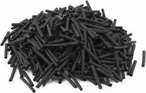 Unique Bargains 560pcs 2.5mm Dia 30mm Long Polyolefin Heat Shrink Tubing Wire Wrap Sleeve Black