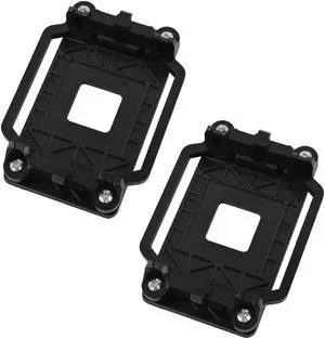 Plastic CPU Fan Retainer Bracket Stand Black 2pcs for ADM AM2 AM3 FM1 FM2 FM2+
