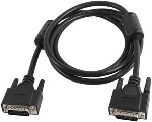 Unique Bargains 5Ft 1.5M Length DB15 15 Pin Male to Male Monitor Adapter Cable Wire for Laptop