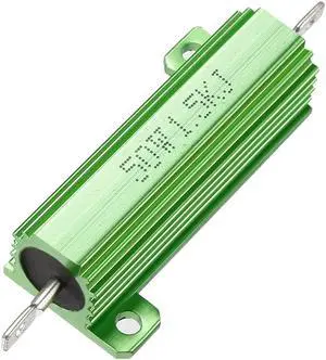 Unique Bargains 50W 1.5k Ohm Aluminium Housing Chassis Mount Wirewound Power Resistor Green 1pcs