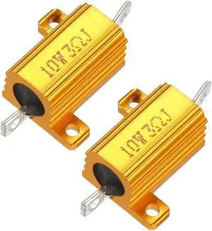 Unique Bargains 2 Pcs Aluminum Case Resistor 10W 3 Ohm Wirewound for LED Converter with Rod Post Unique Bargains 2 Pcs Aluminum Case Resistor 10W 3 Ohm Wirewound for LED Converter with Rod Post