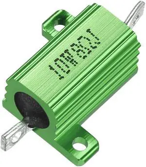 Unique Bargains Aluminum Case Resistor 10W 8 Ohm Green Wirewound for LED with Rod Post 10W8RJ