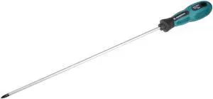 #1 Phillips Screwdriver 12 Inch Round Shaft Non Slip Comfortable Handle