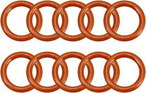 Silicone O-Ring 24mmx17mmx3.5mm VMQ Seal Rings Sealing Gasket Red 10PCS