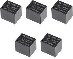 5 Pcs JQC-T78-DC24V-C  DC 24V Coil SPDT 5 Pin PCB Electromagnetic Power Relay