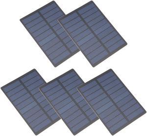 5Pcs 1.3W 5V Small Solar Panel Module DIY Polysilicon for Toys Charger