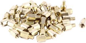 Unique Bargains 50 Pcs PCB Motherboard Standoff Hex Spacer Screw Nut M3 Male 4mm to Female 6mm