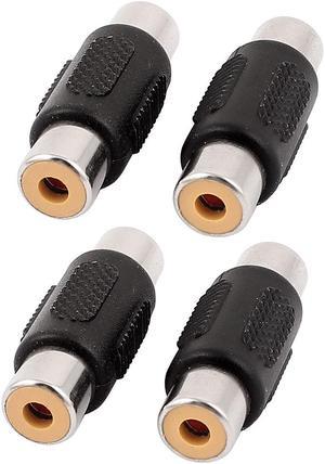 4Pcs AV RCA  Audio Video Female to Female Coupler Adapter Connector